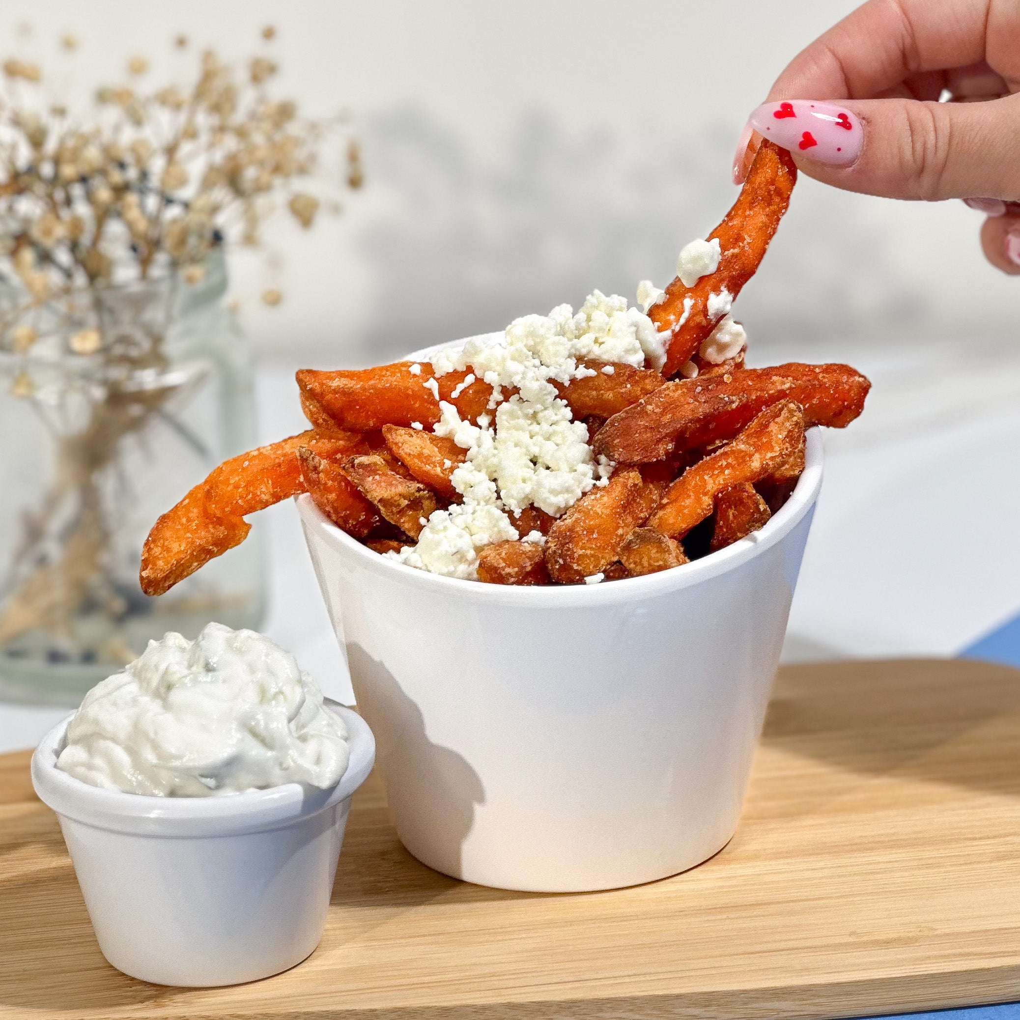 Frites de patate douce Fêta