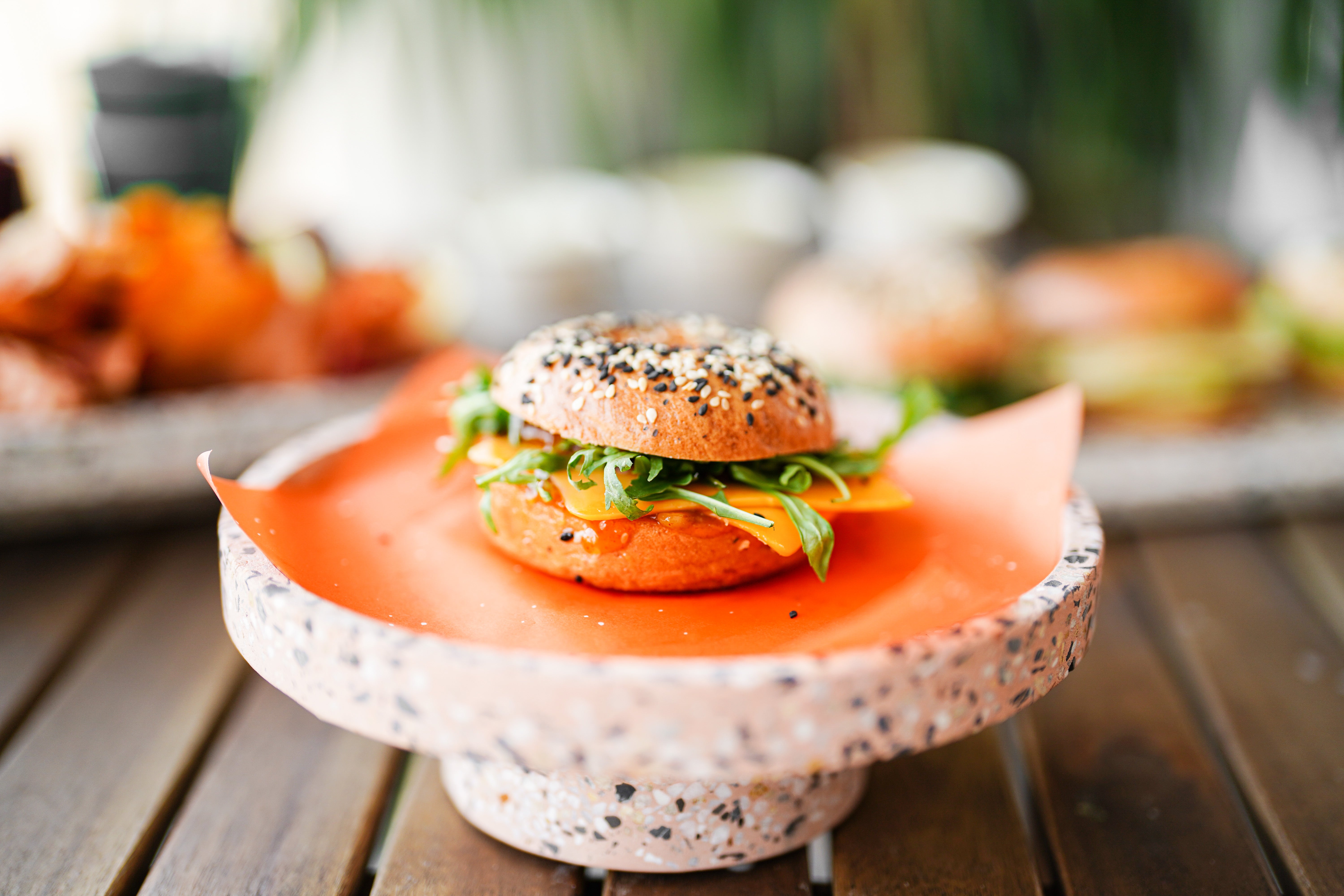 Cheddar & Mango Chutney Bagel