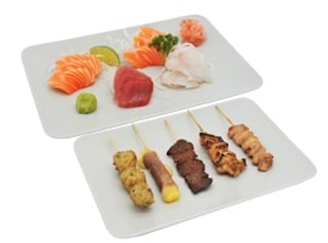 T2 - Menu brochettes & sashimi