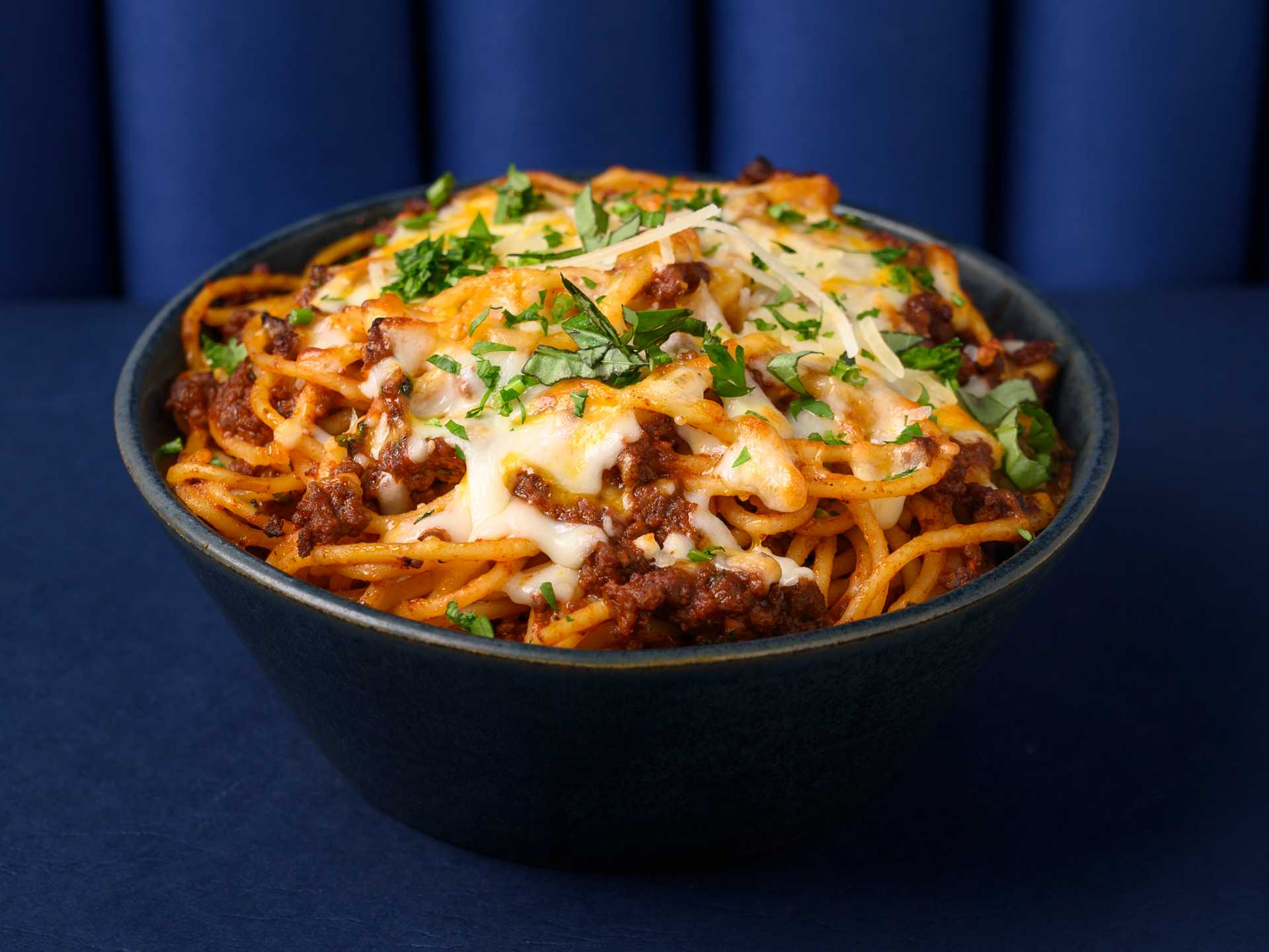Baked Beef Bolognese Pasta
