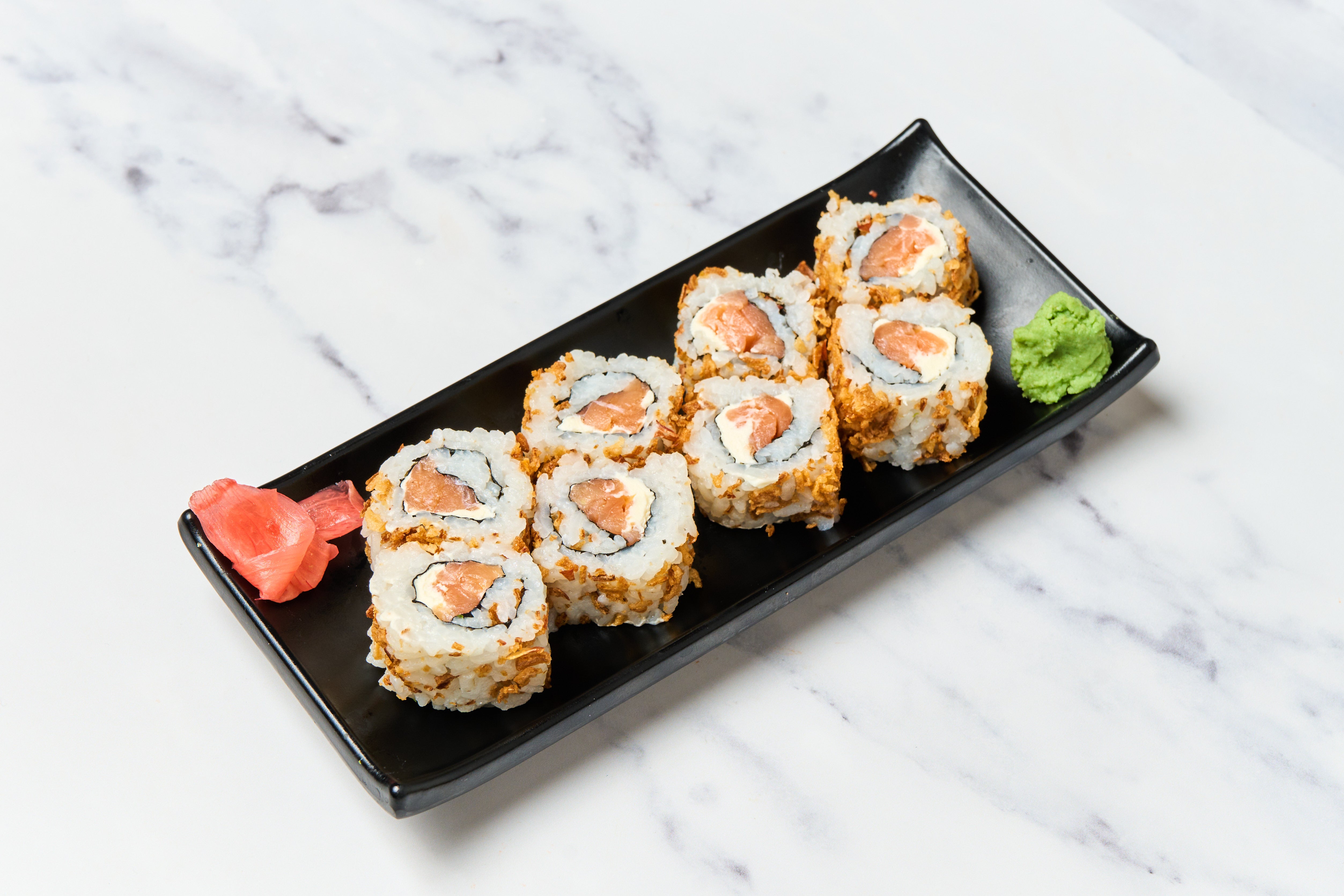 Crispy, saumon fumé cheese