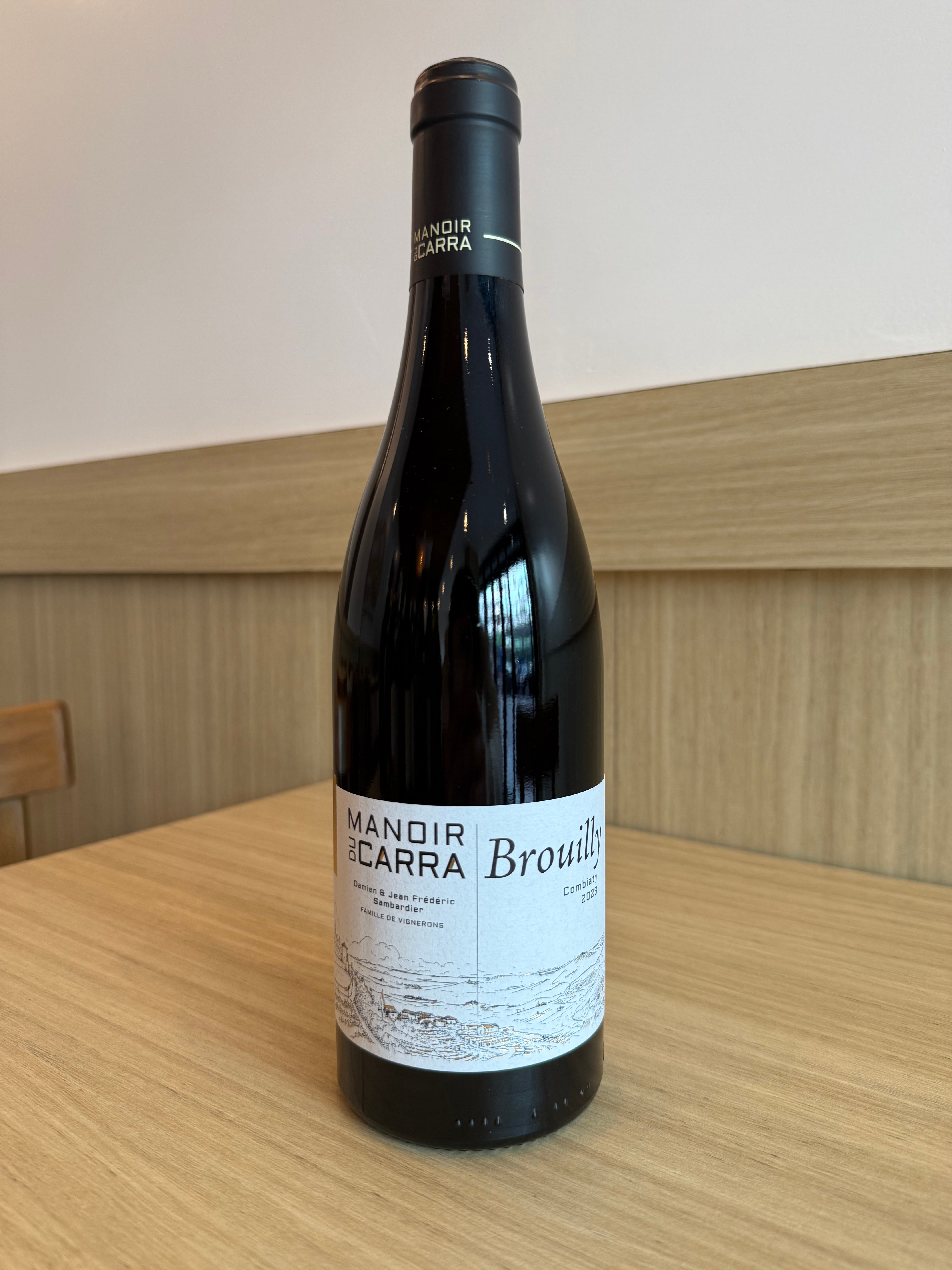 vin rouge AOC BROUILLY DOM. M. DU CARRA