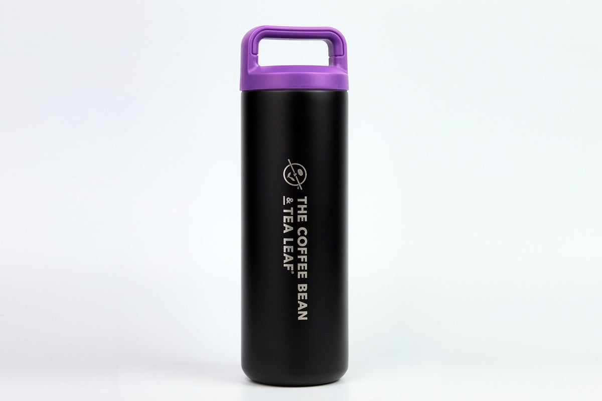 Square top bottle - black