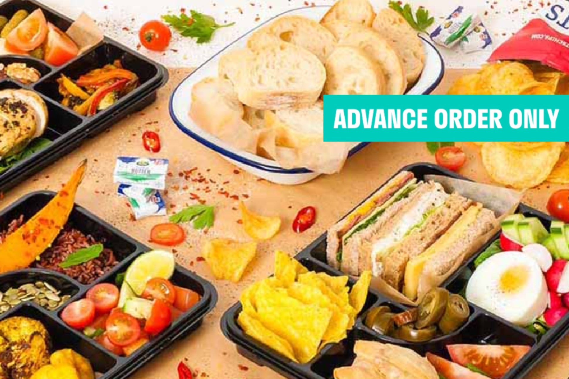 Sands Catering delivery from Caledonian Order with Deliveroo