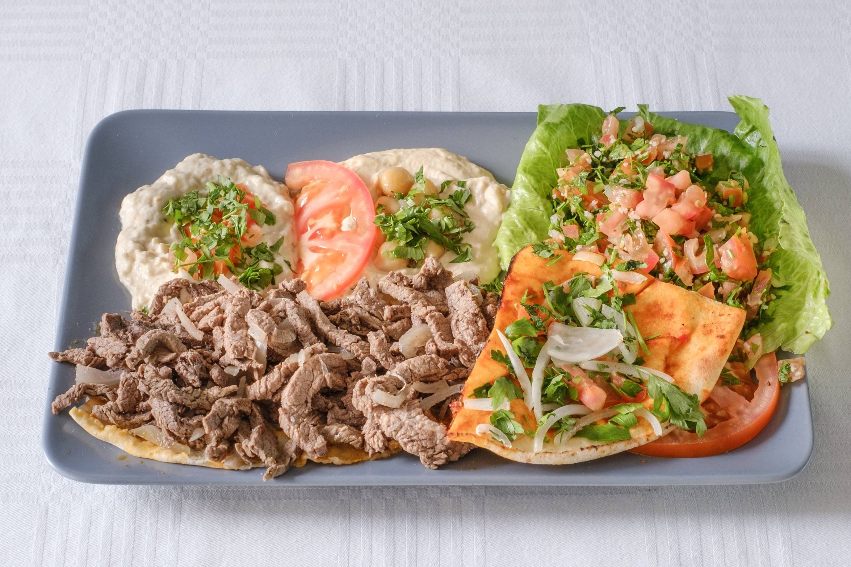 Assiette shawarma viande