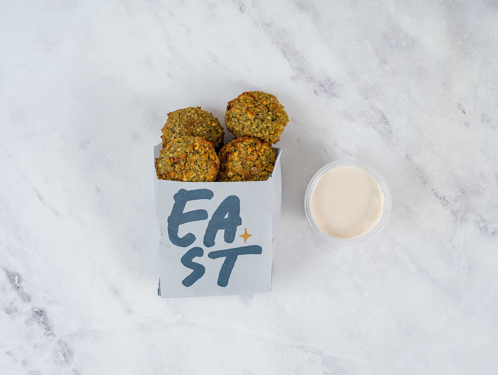 Baked Falafel with Tahini Dip
