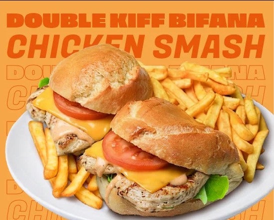 Double Kiff Bifana Chicken smash