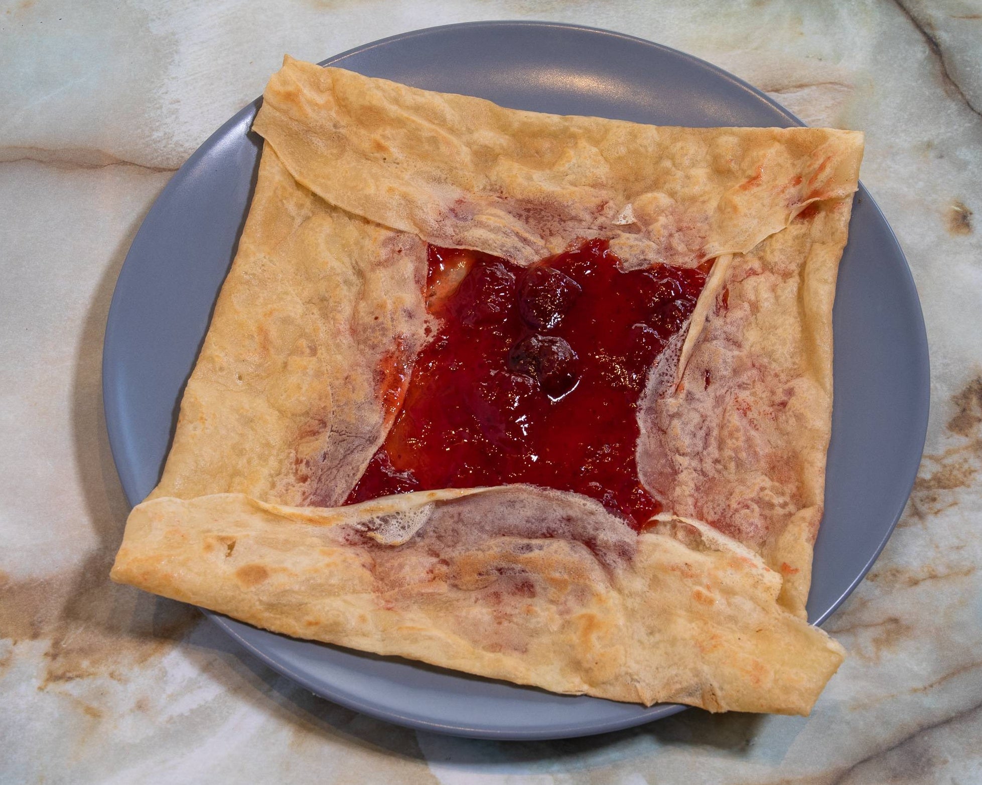 Crêpe confiture fraise