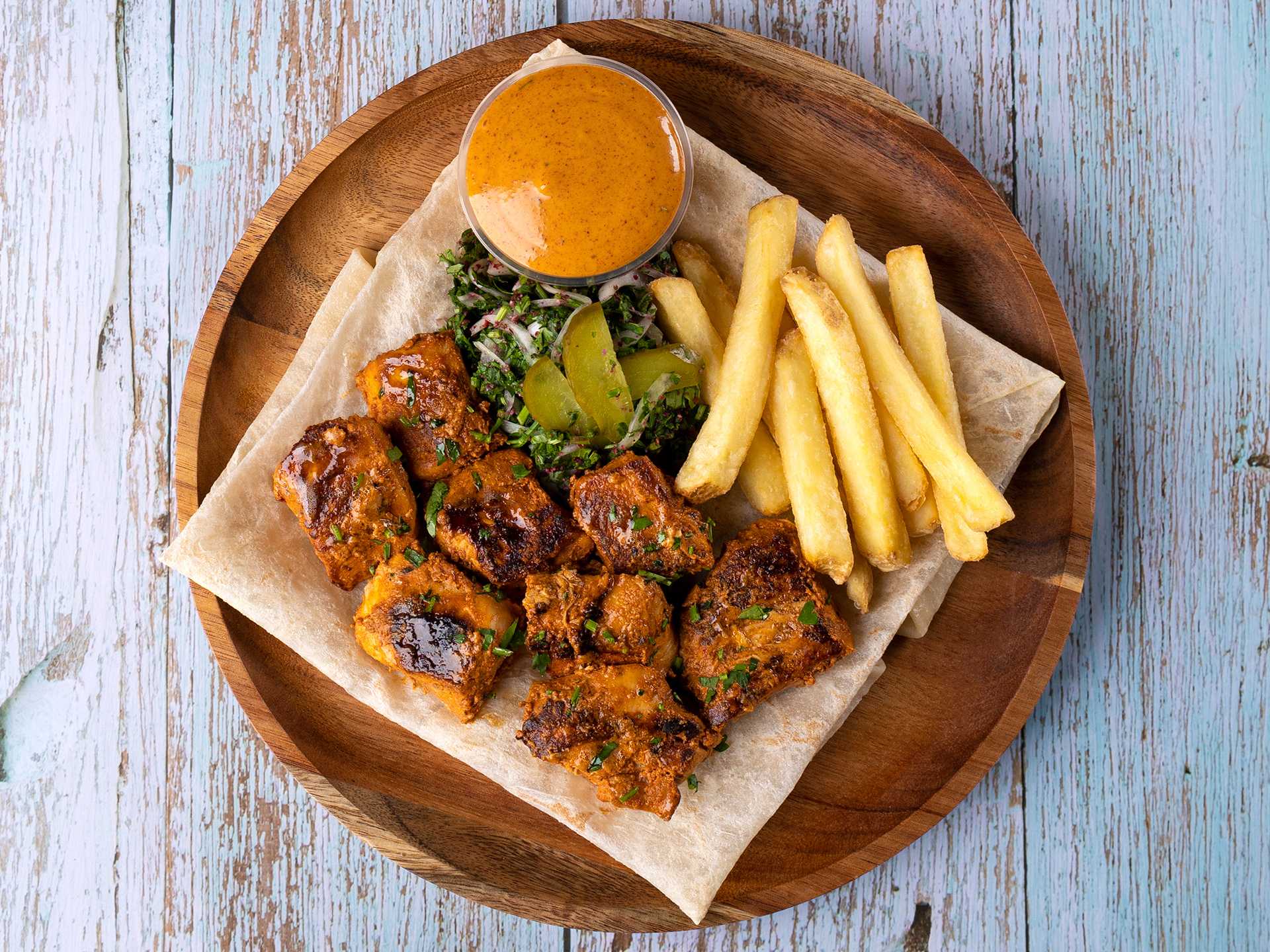 Spicy Tawook Workshop Platter