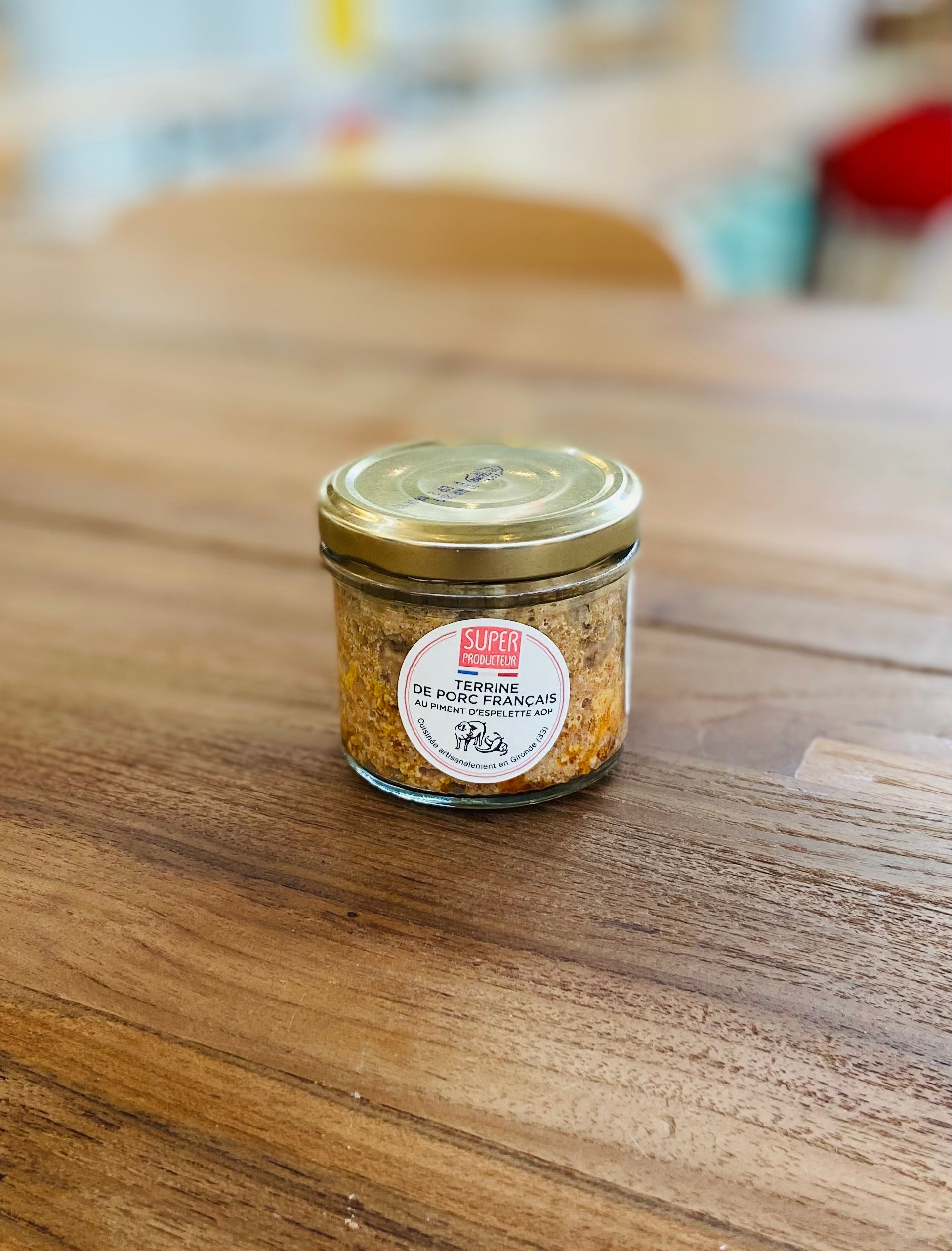 Terrine de Porc Francais au Piment d'Espelette 90g