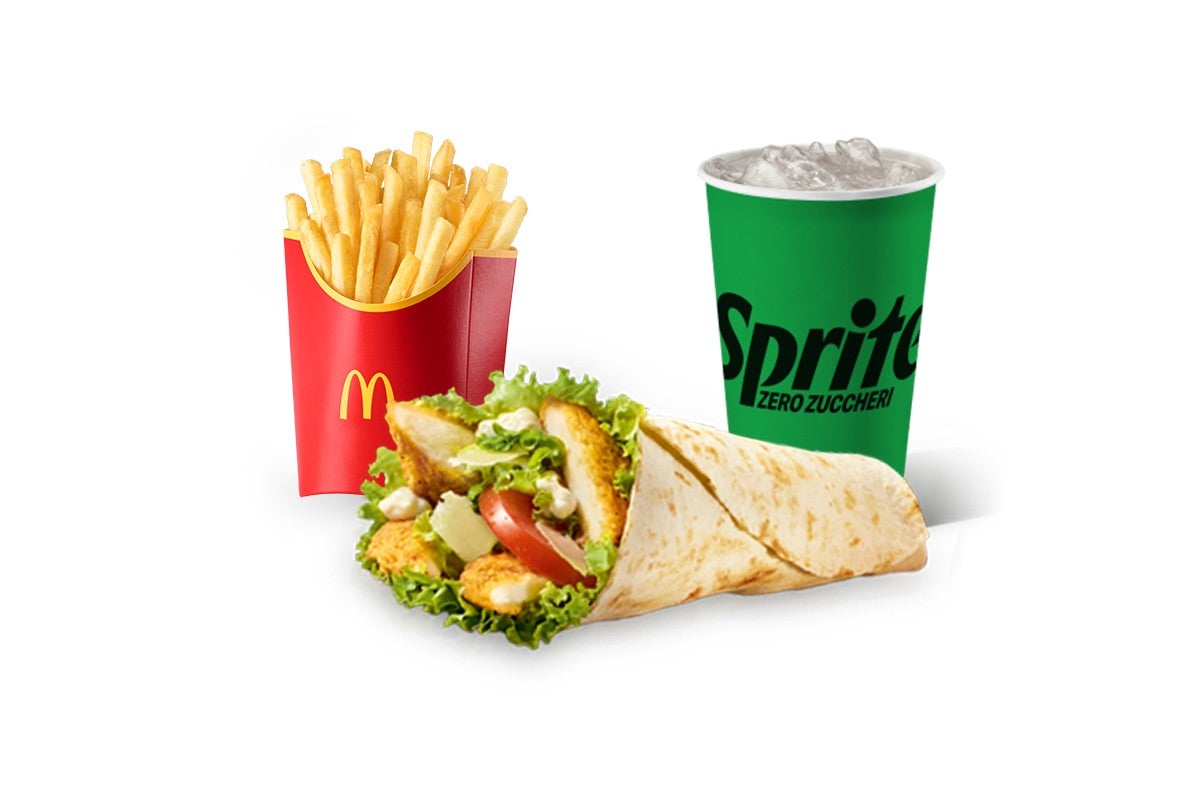 McMenu McWrap pollo croccante e Parmigiano Reggiano