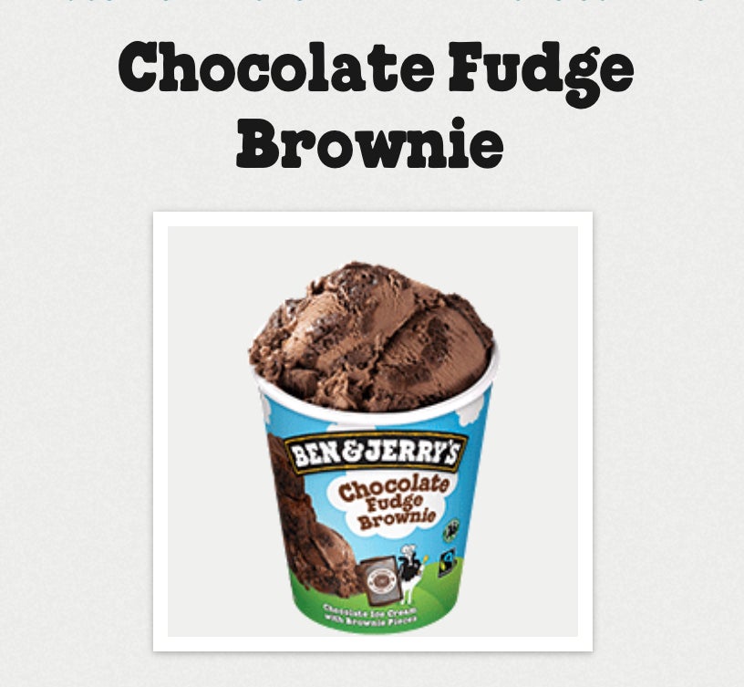 Ben et Jerry s 465ml  choco brownie