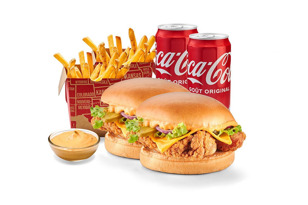 Menu Spicy Chicken Burger Duo 🍔 🍗 🌶️