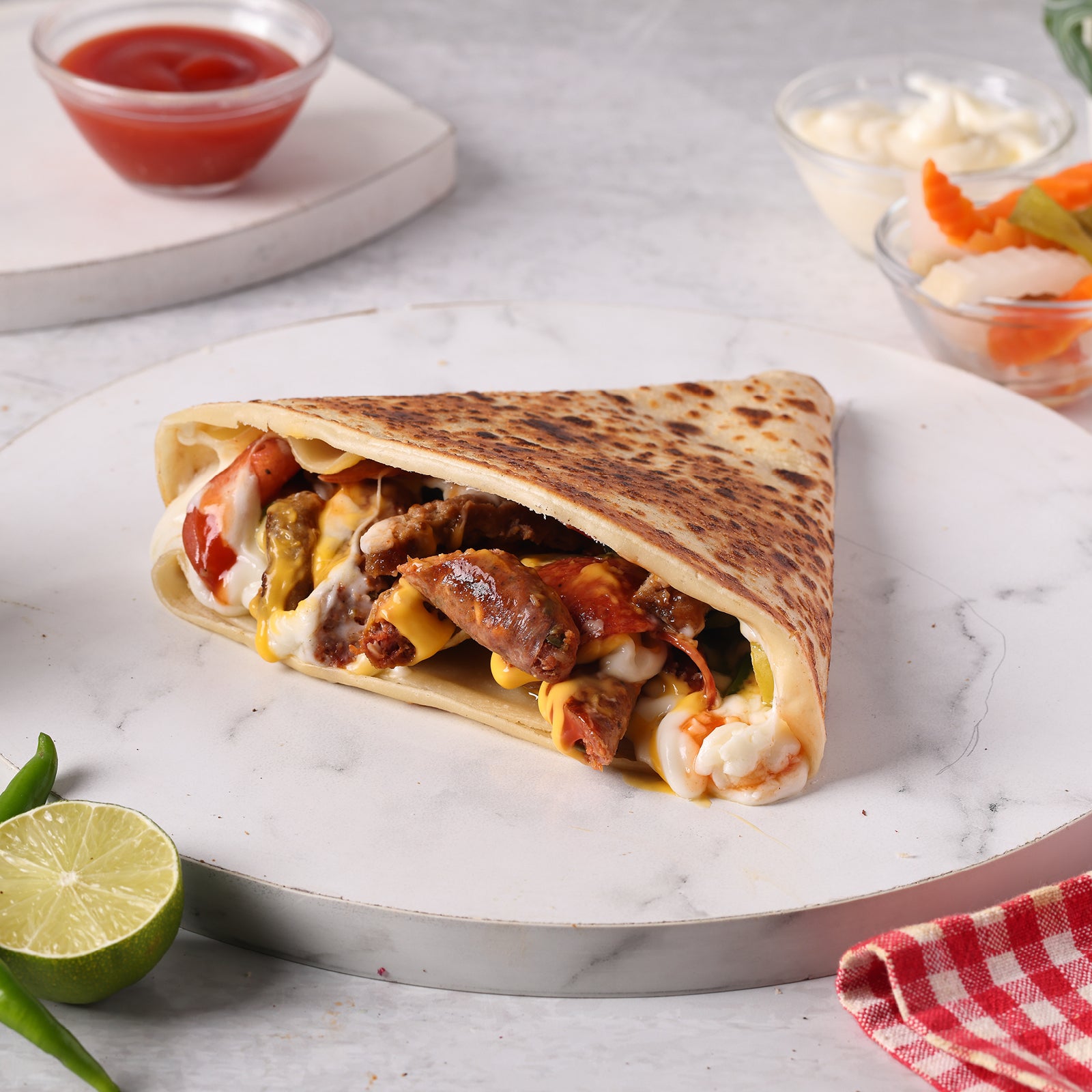 Mixed Meats Crepe