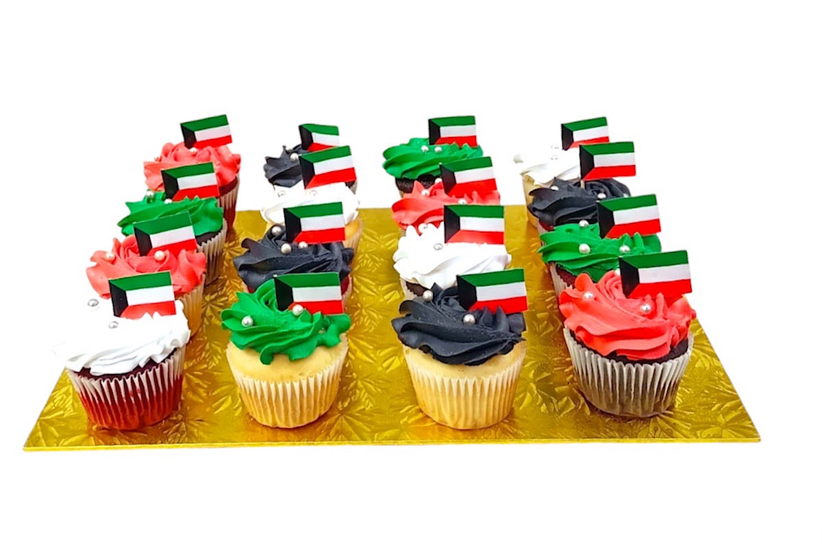 Cupcake flag Kuwait