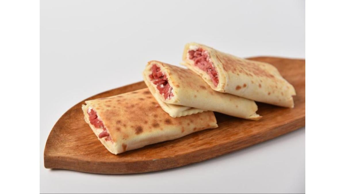 Mortadella With Labneh Saj