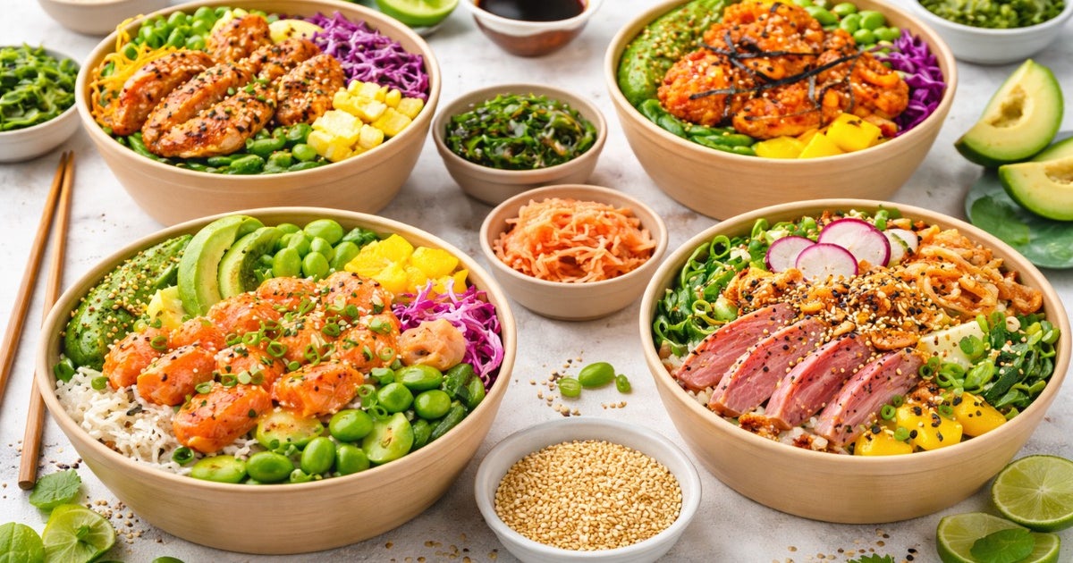 Papapoke Bowls and Rolls - 47 Elm Row delivery from Calton - Order with ...