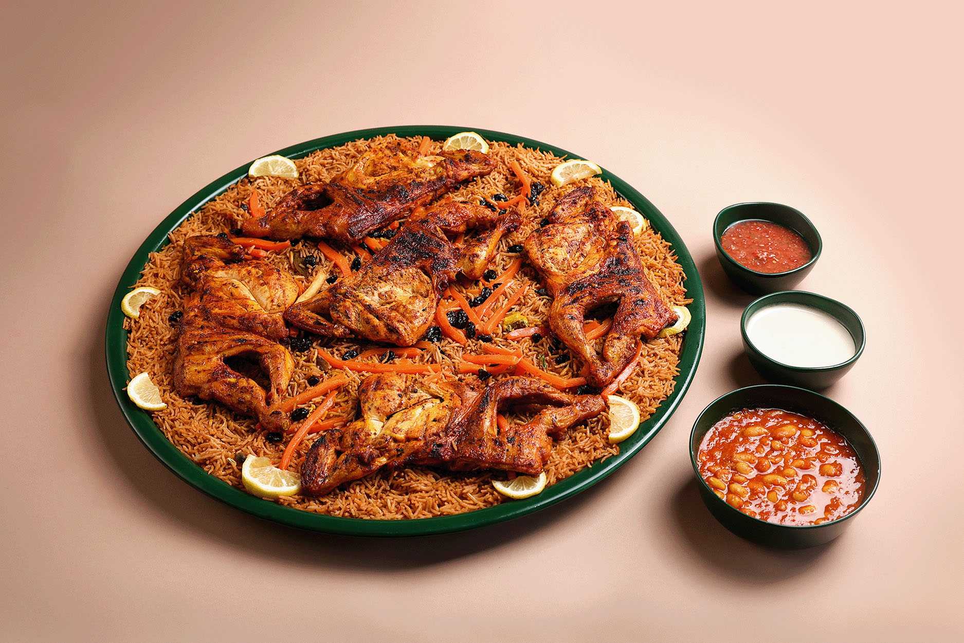 Charcoal Chicken Diwaniya Meal