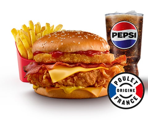 Menu Tower® Cheese & Bacon