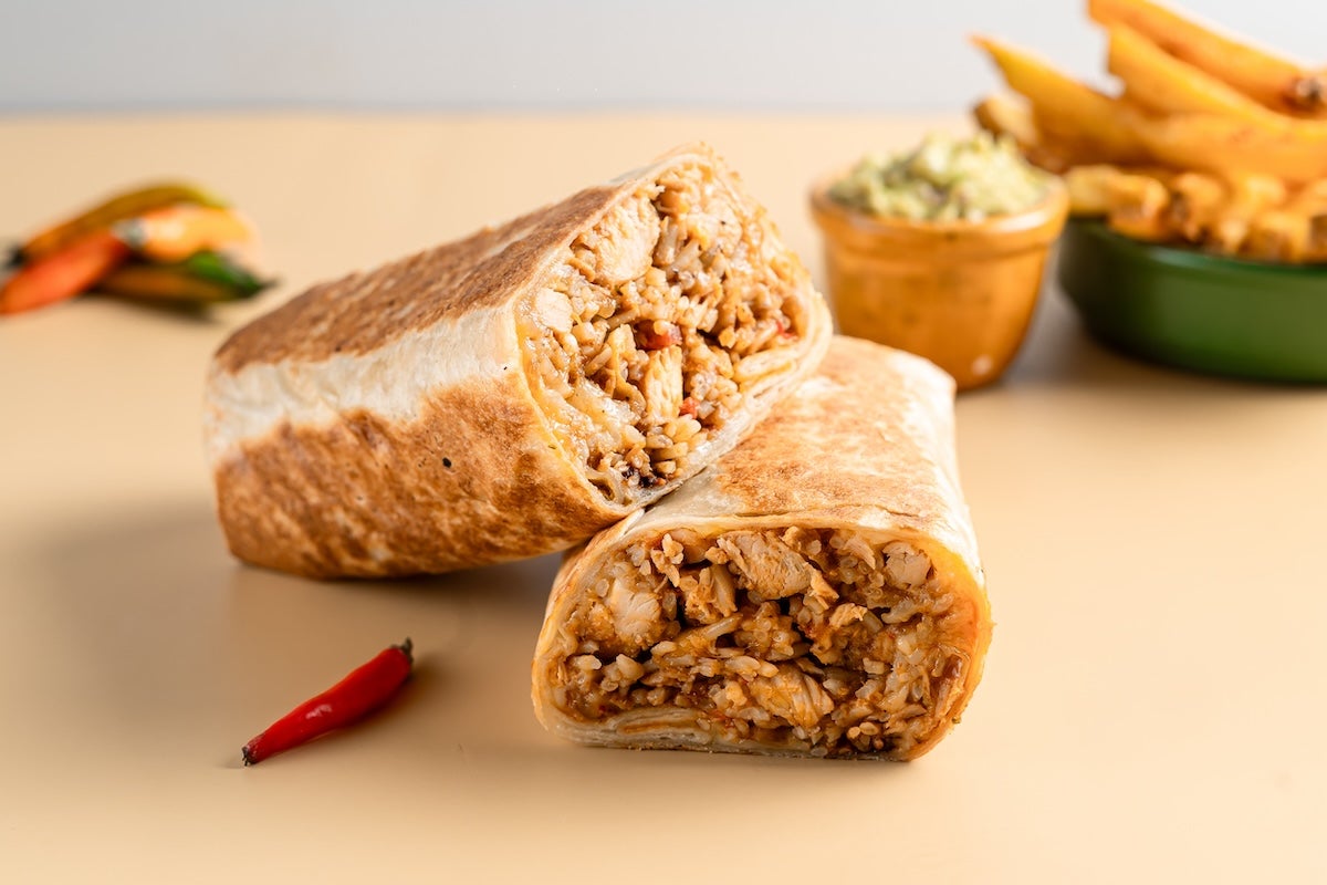 Burritos poulet + Frites😎❤️