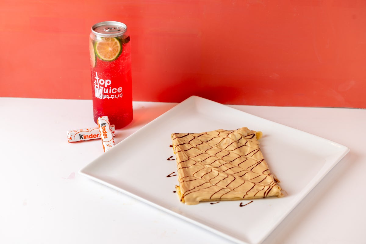 Kinder crepe with mojito