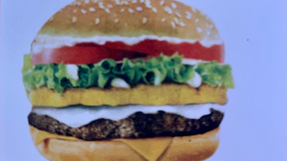 Hamburger pounder hash brown - menù