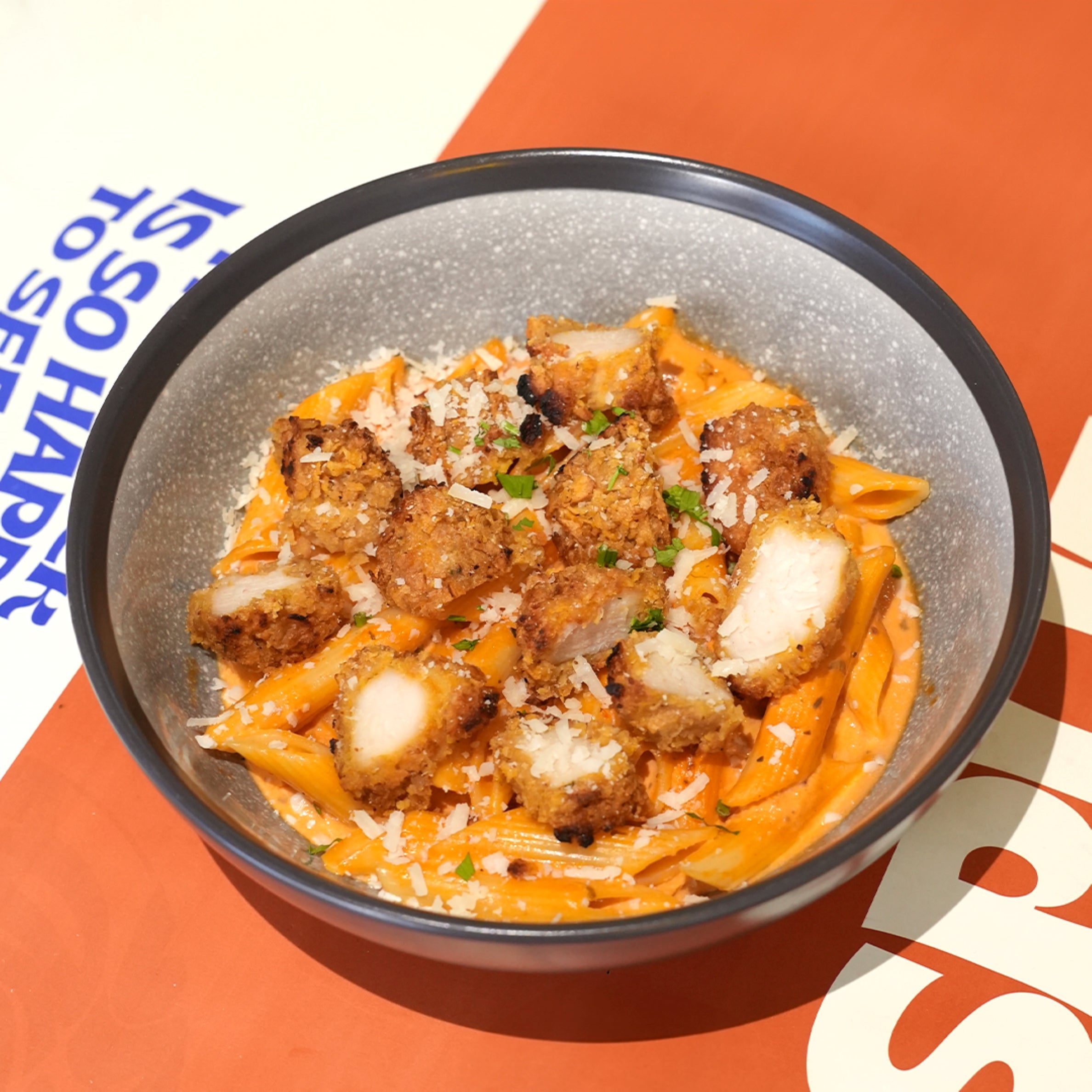 Pink Sauce With Chicken Pasta