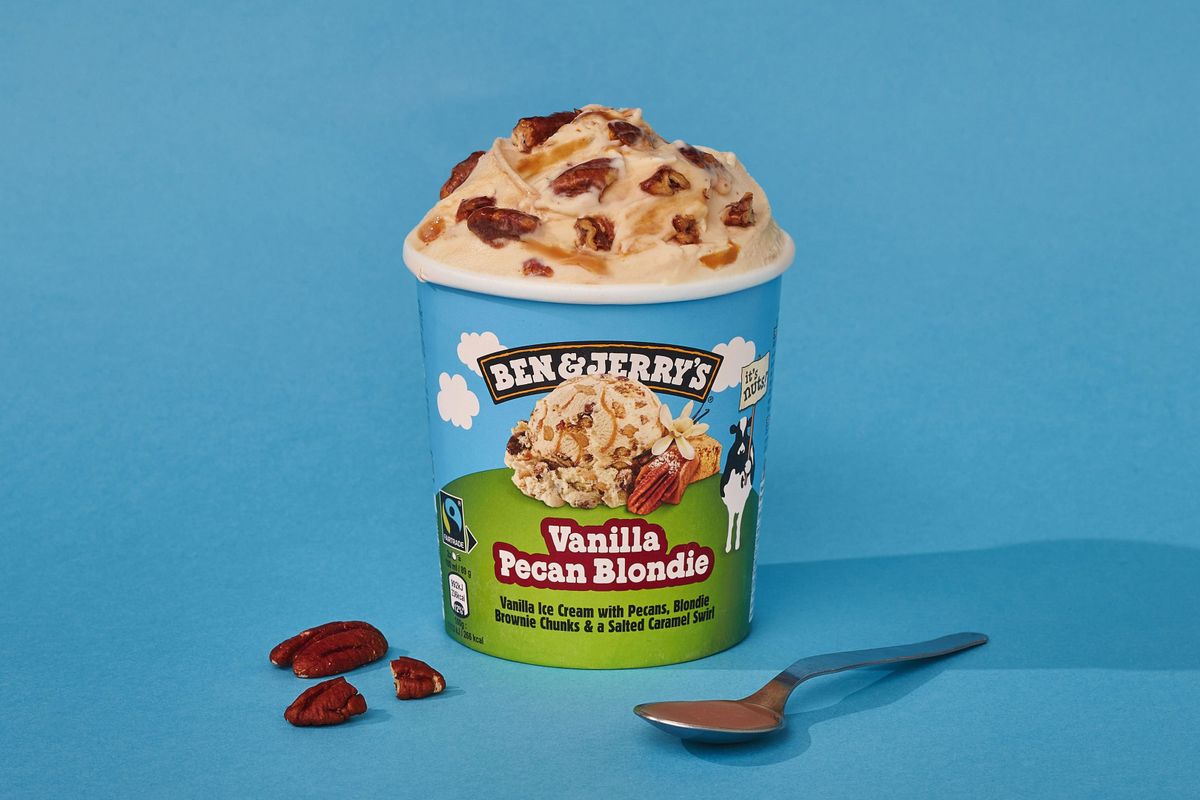 Ben & Jerry's Vanilla Pecan Blondie 465ml