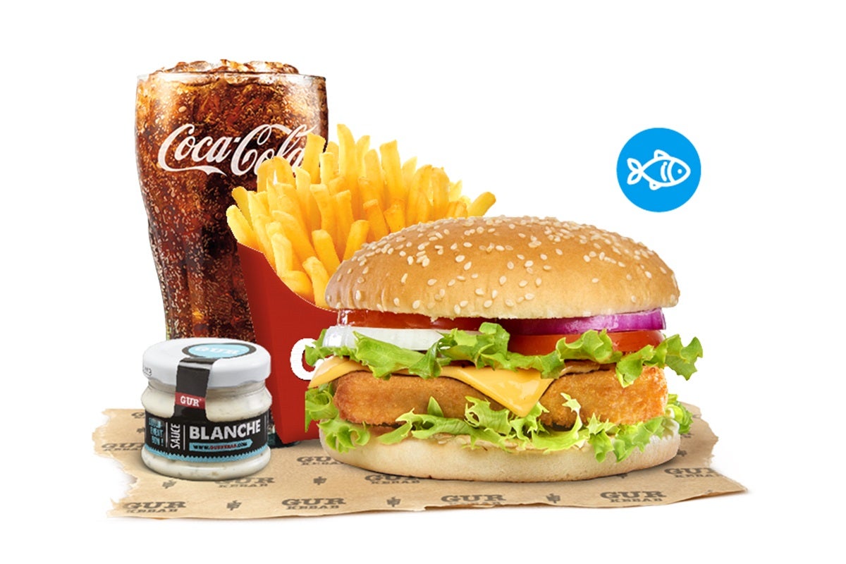 Menu fish burger
