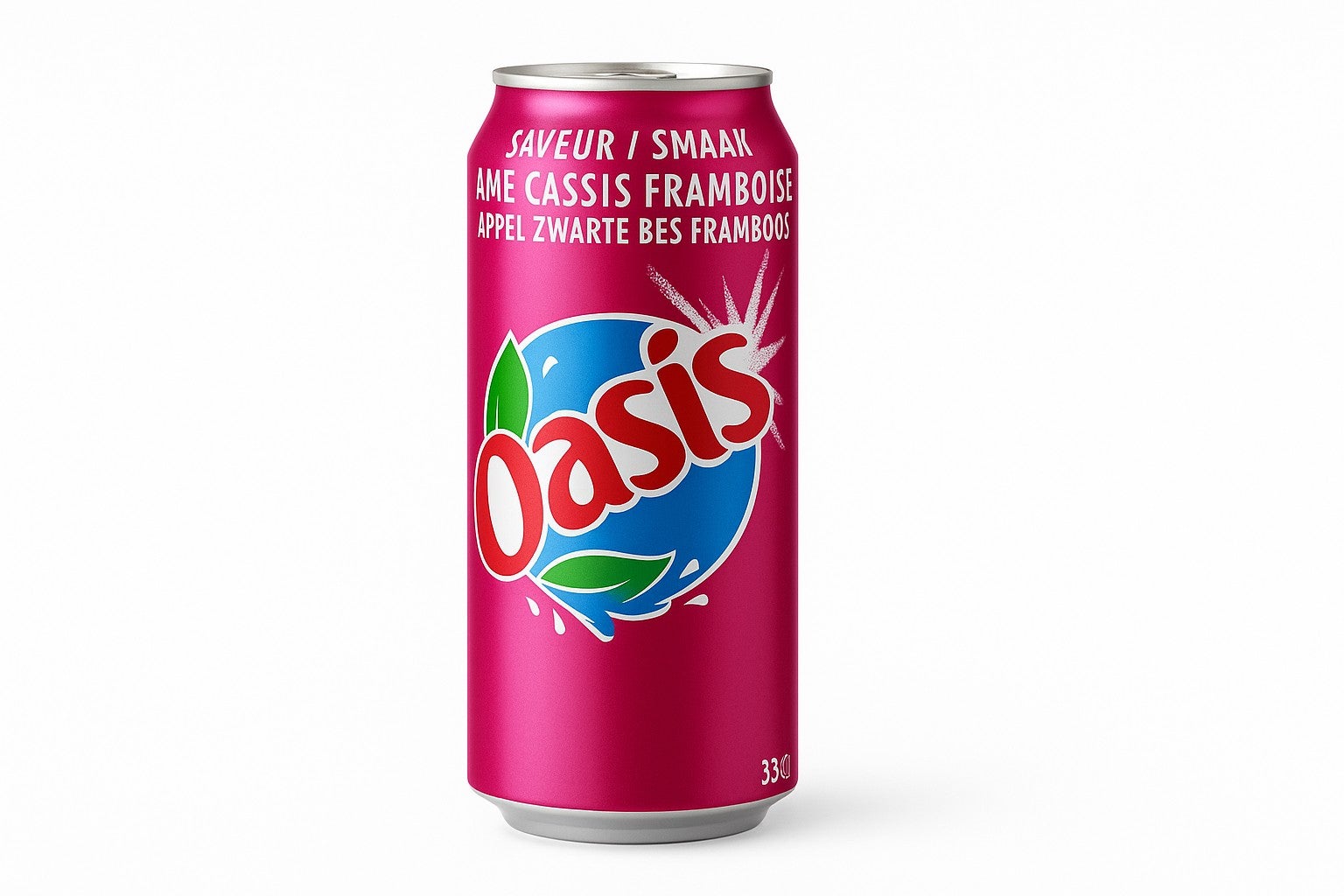 Oasis framboise pommes cassis 33cl🥤