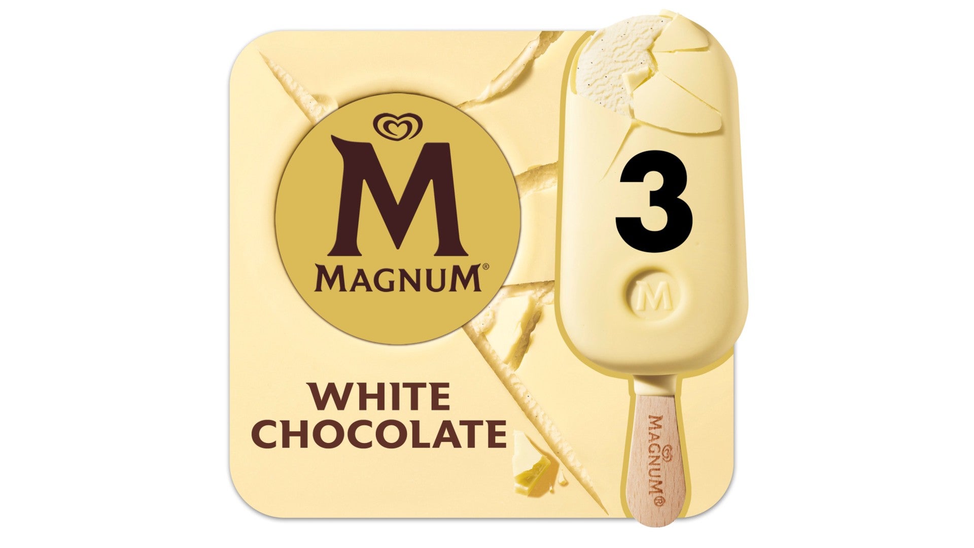 Magnum Ice Cream Sticks White Chocolate 3 x 100 ml