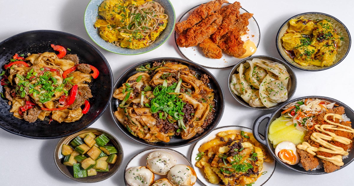 Dumpling Shack x Fen Noodles South Quay delivery from Canary Wharf