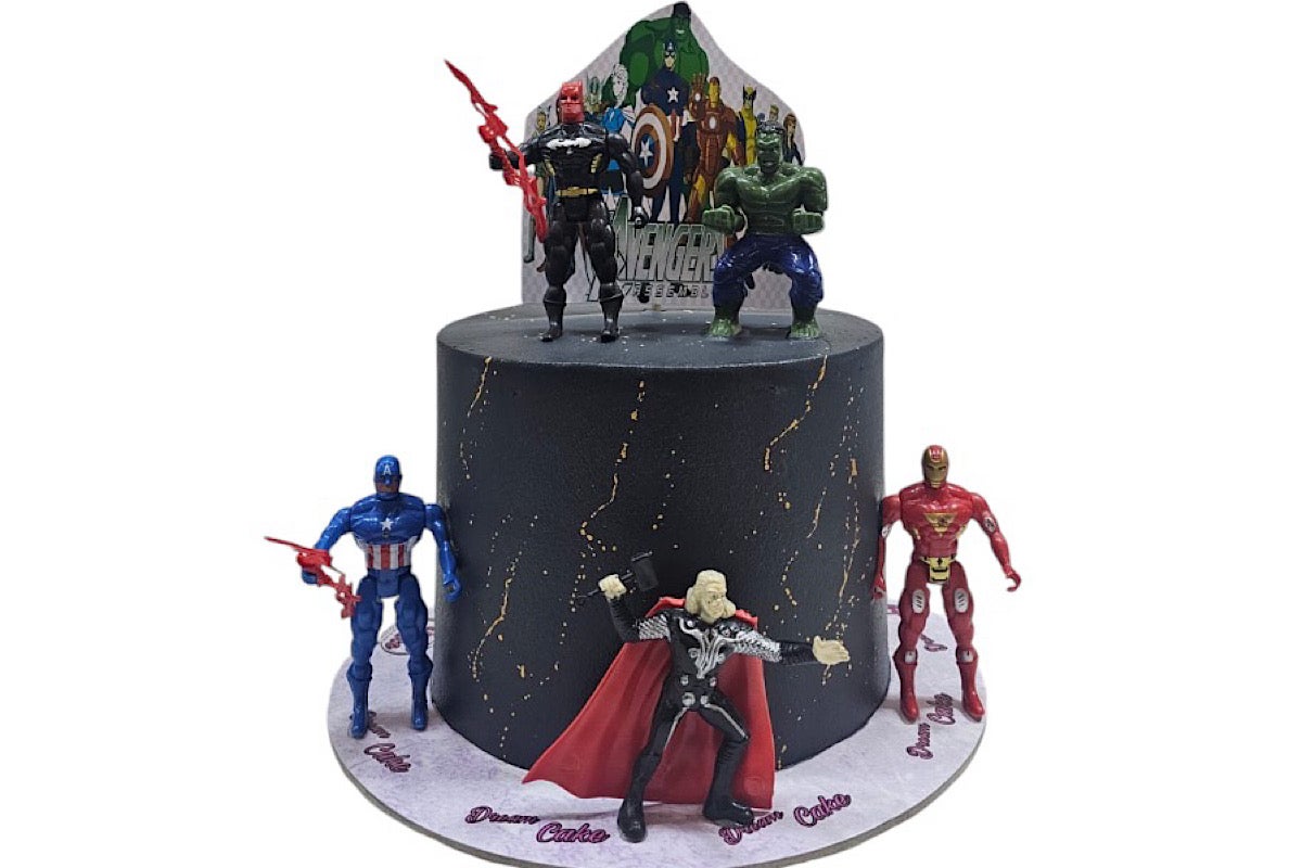 Avengers black cake