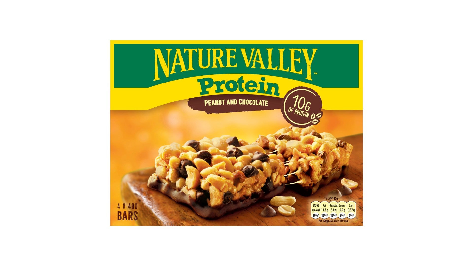 Nature Valley Protein Peanut & Chocolate Bars 4 x 40g