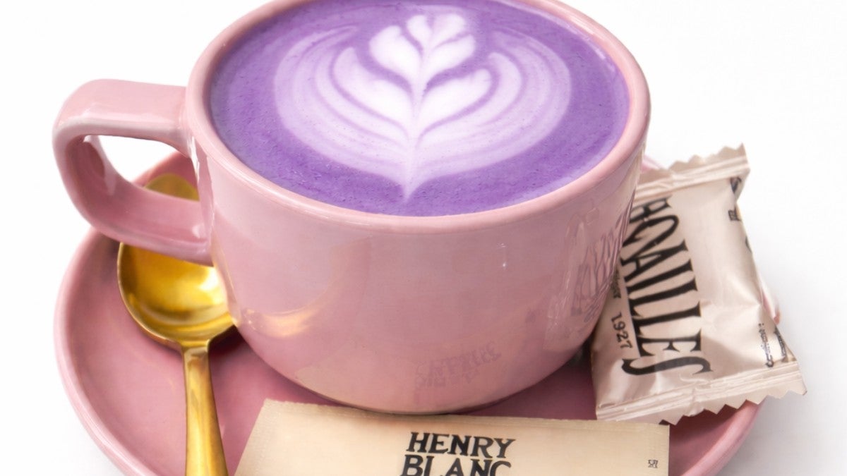 Ube latte
