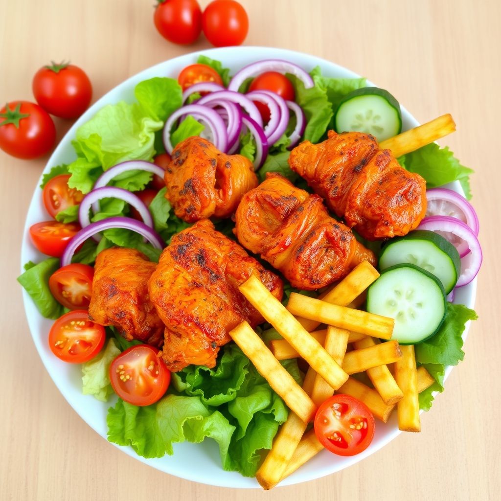 Assiette chicken tandoori