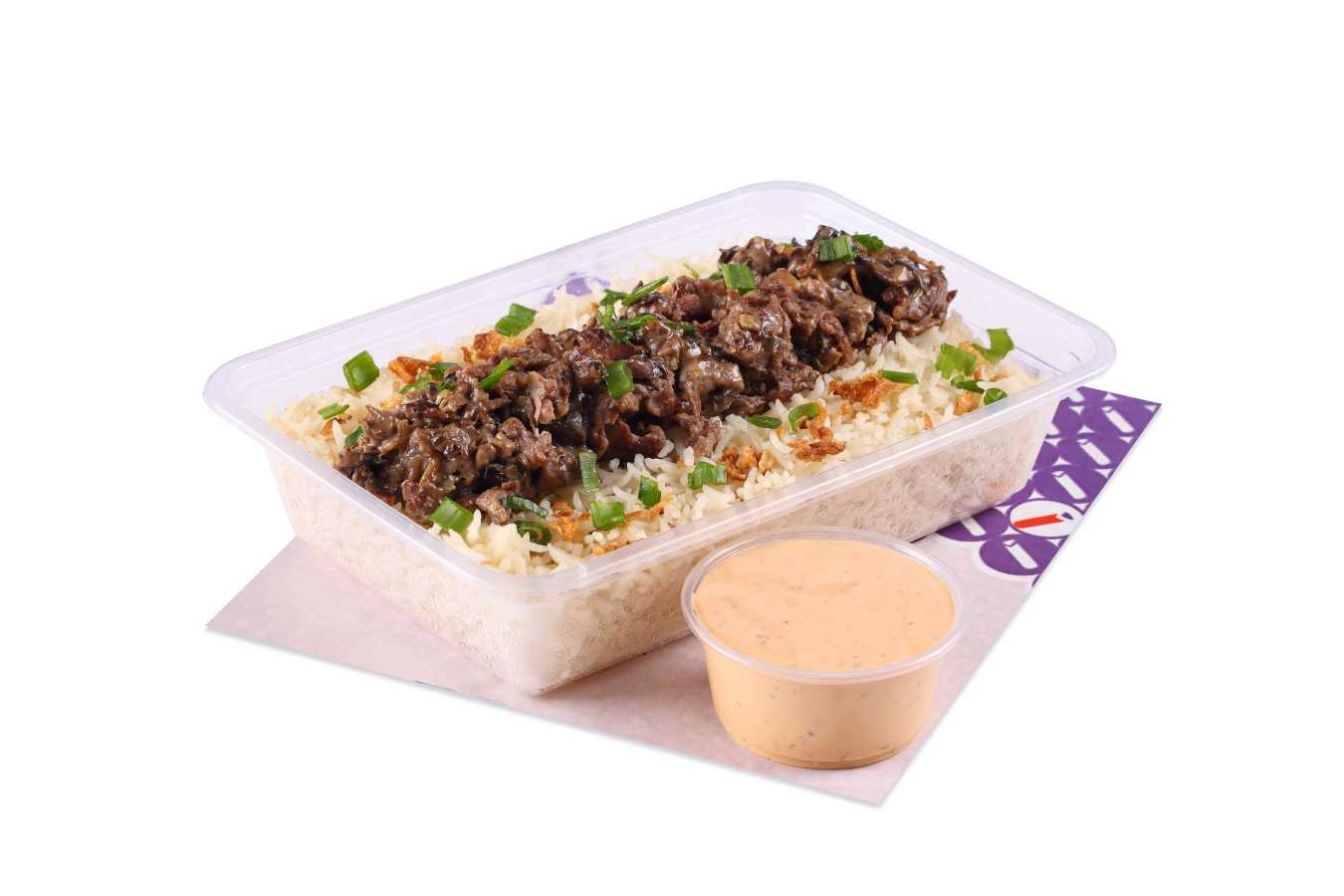 Beef steak Tenderloin rice dish