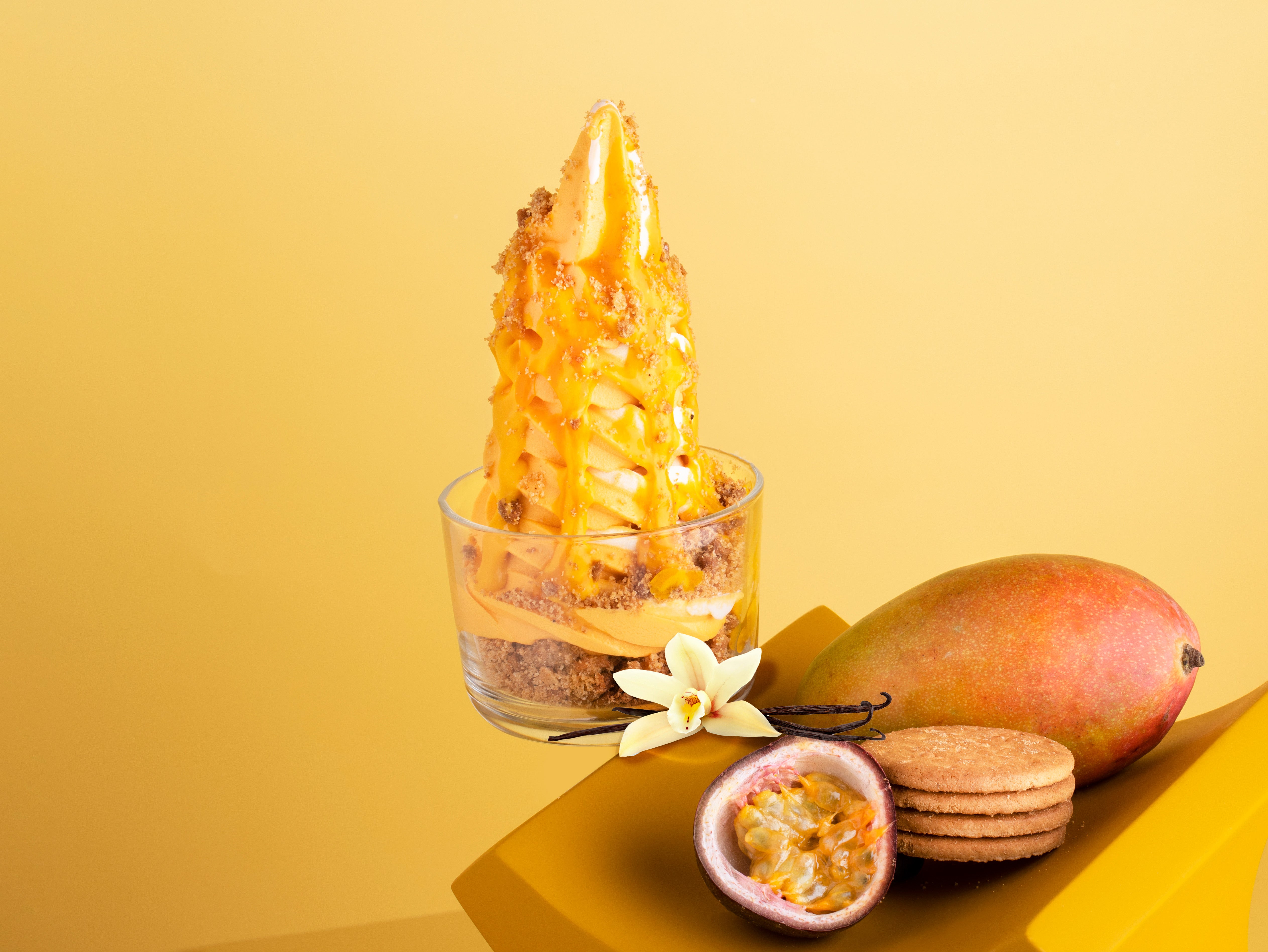 Mango Cheesecake Ice Cream
