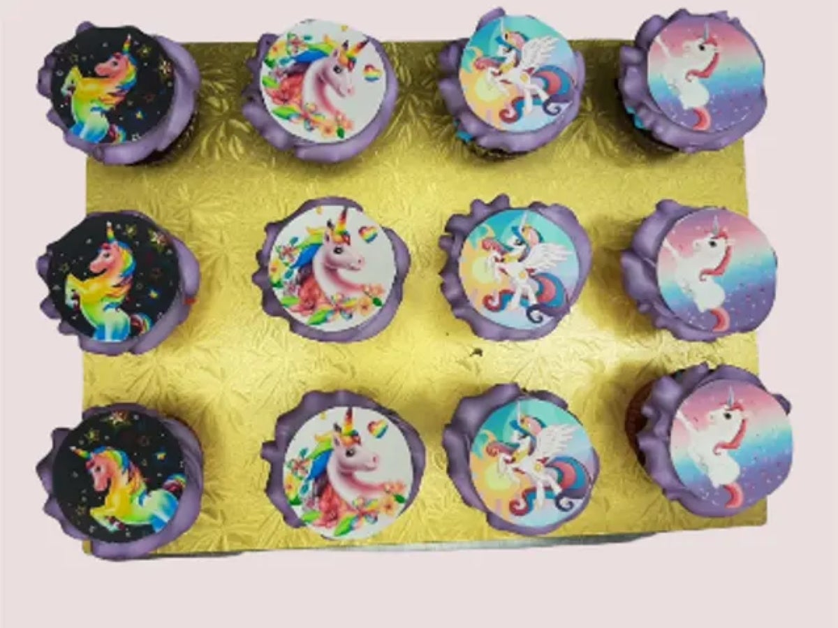 Mix unicorn cupcakes