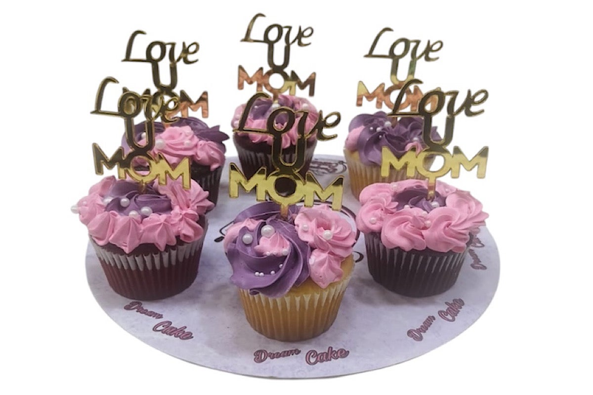I love mom cupcake