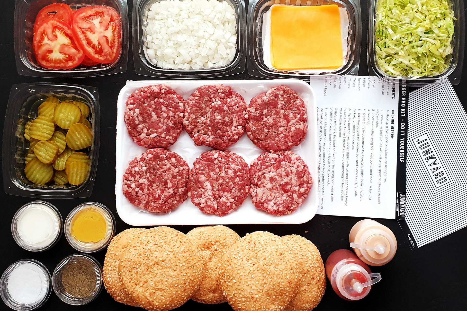 Burger BBQ Kit For 6