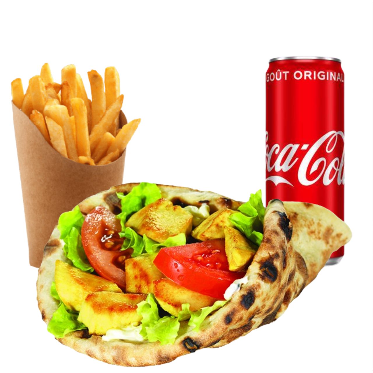 Menu Sandwich Cheese Naan (poulet curry)