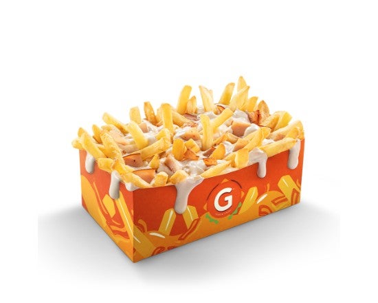 Frites fromagère bacon dinde 