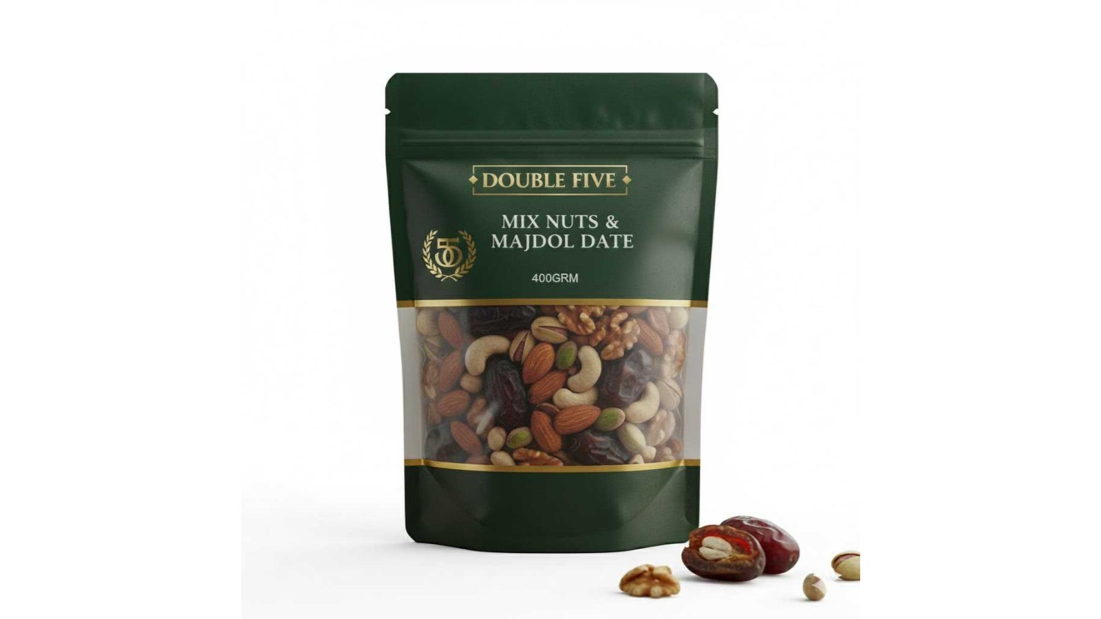 Double Five Mix Nuts Majdol Date 400grm