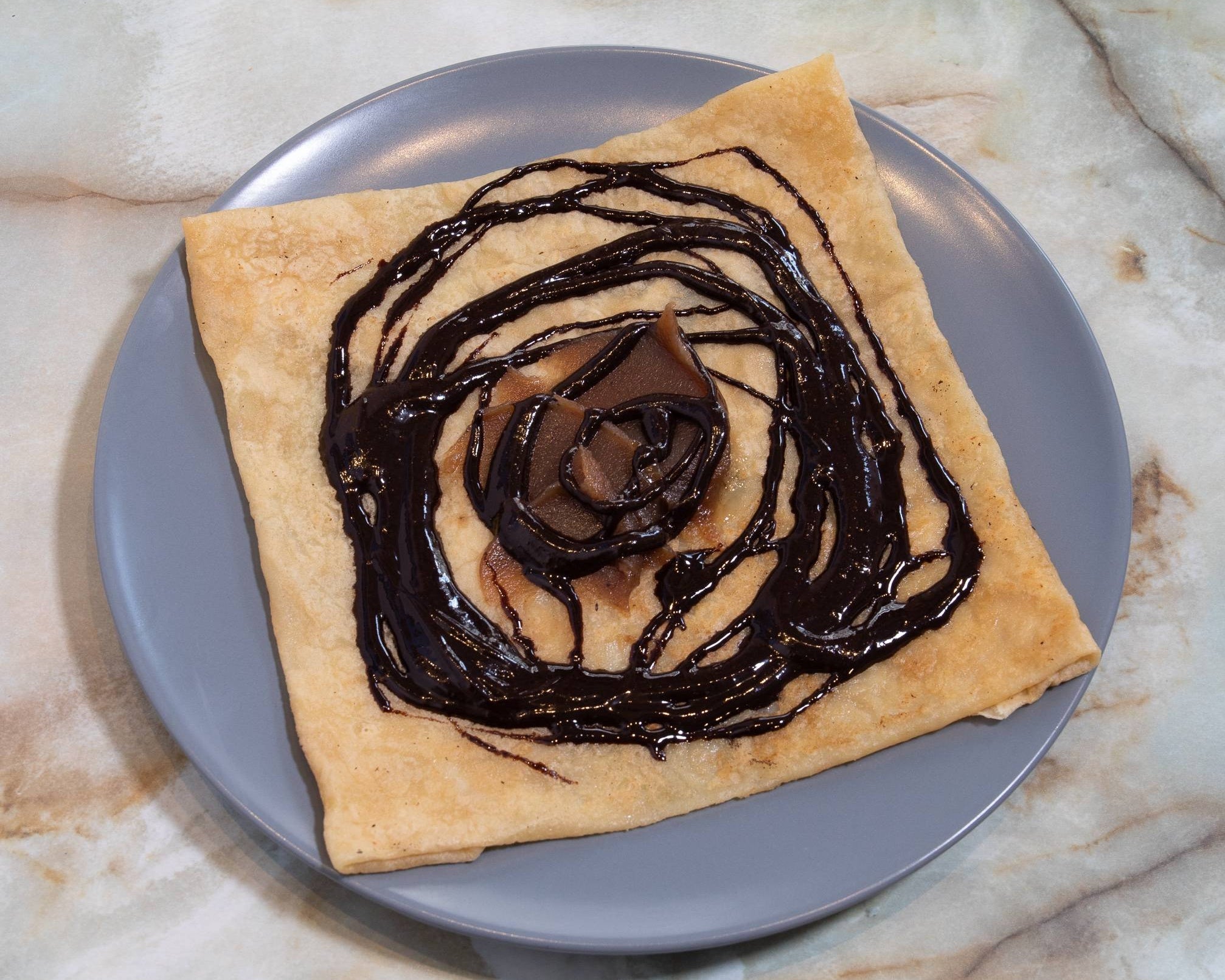 Crêpe Crème de marrons avec chocolat