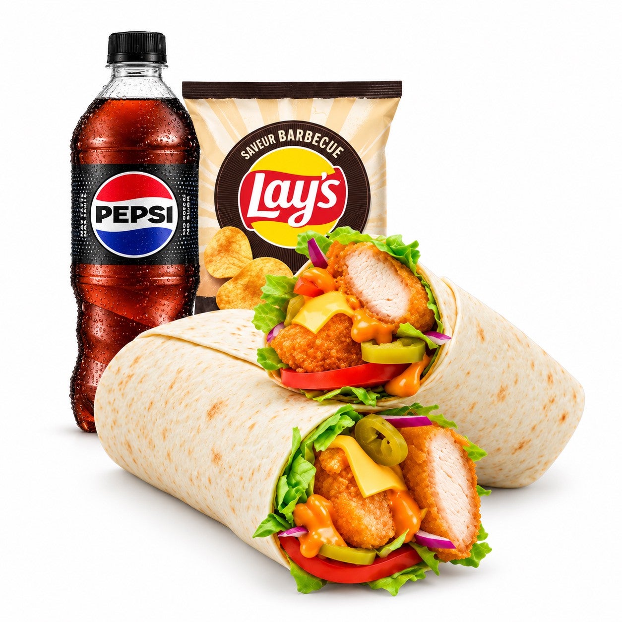 Menu Wrap Crunchy Chicken & Cheddar 