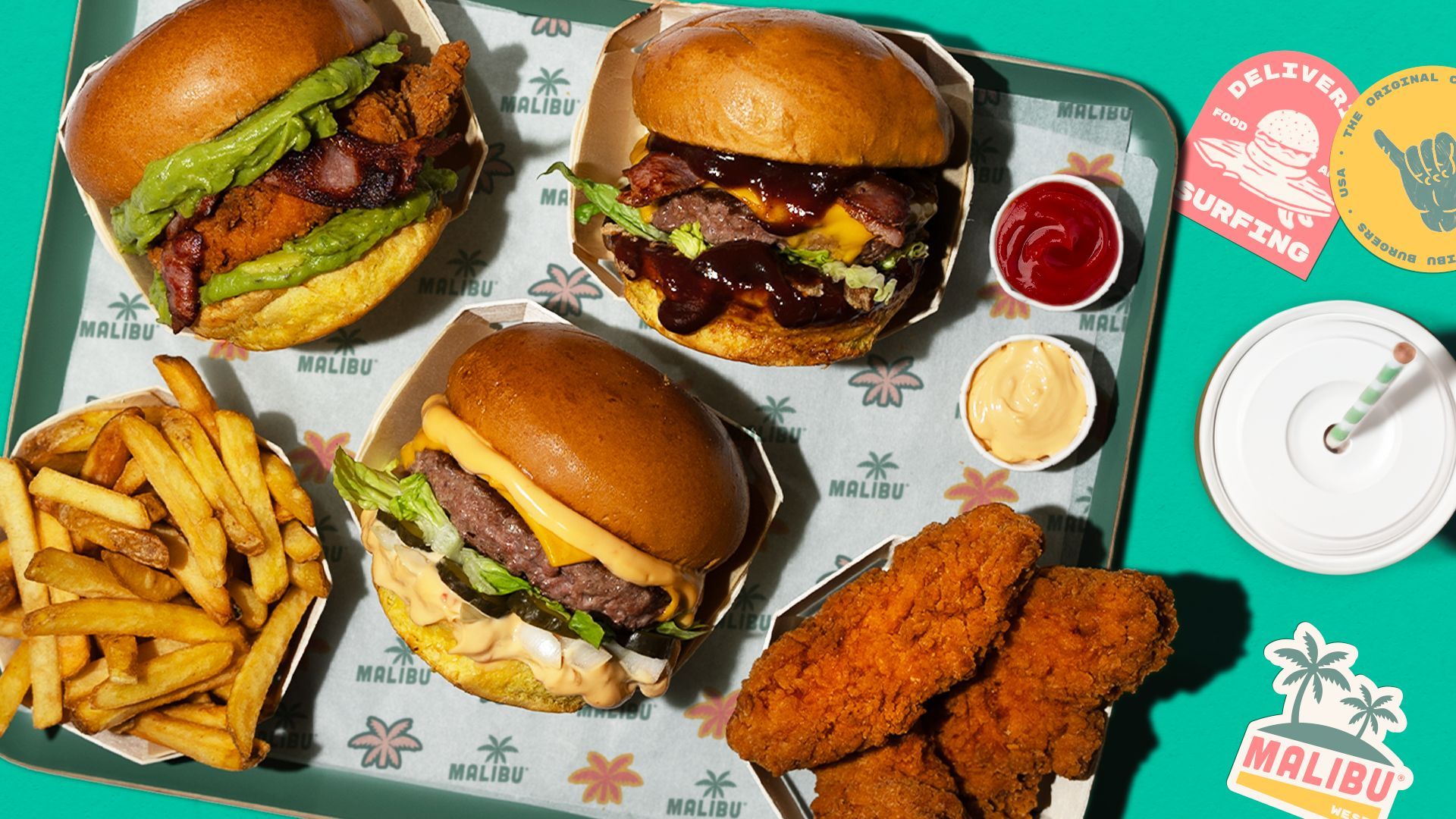 Malibu Burgers livre depuis Nantes - Centre - Commandez avec Deliveroo