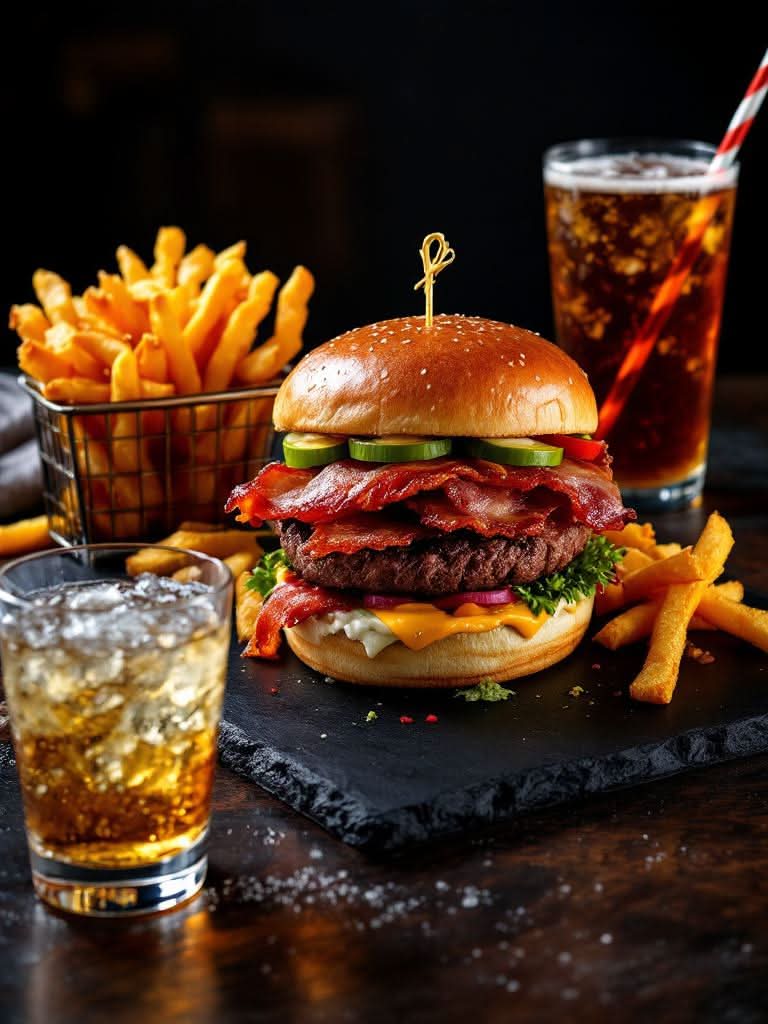 🥓+🍟+🥤Formule Double Bacon
