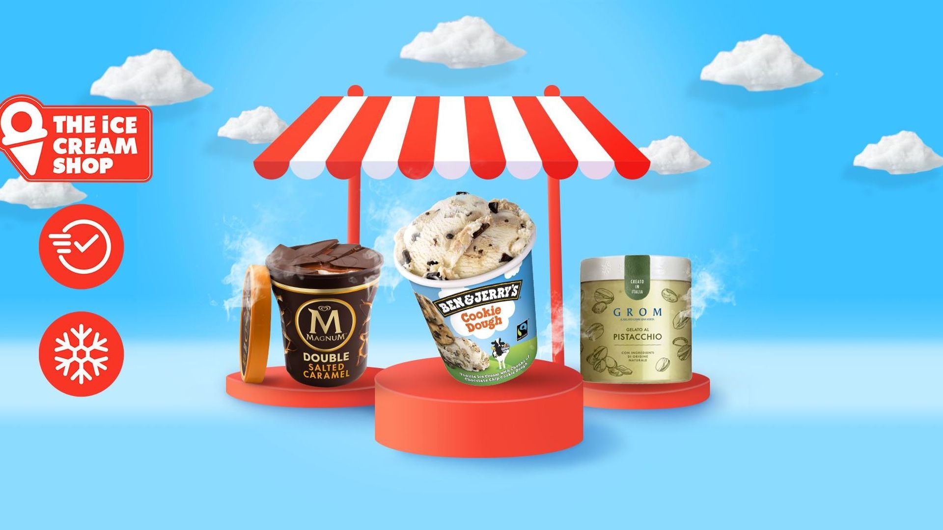 🍦 Glaces Ben & Jerry’s / Magnum / Grom delivery from Editions