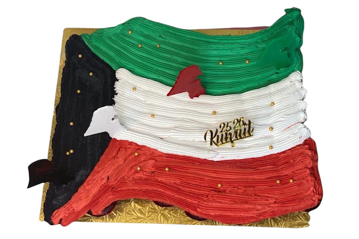 Flag mini cupcake